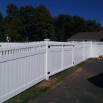white fence inside view
