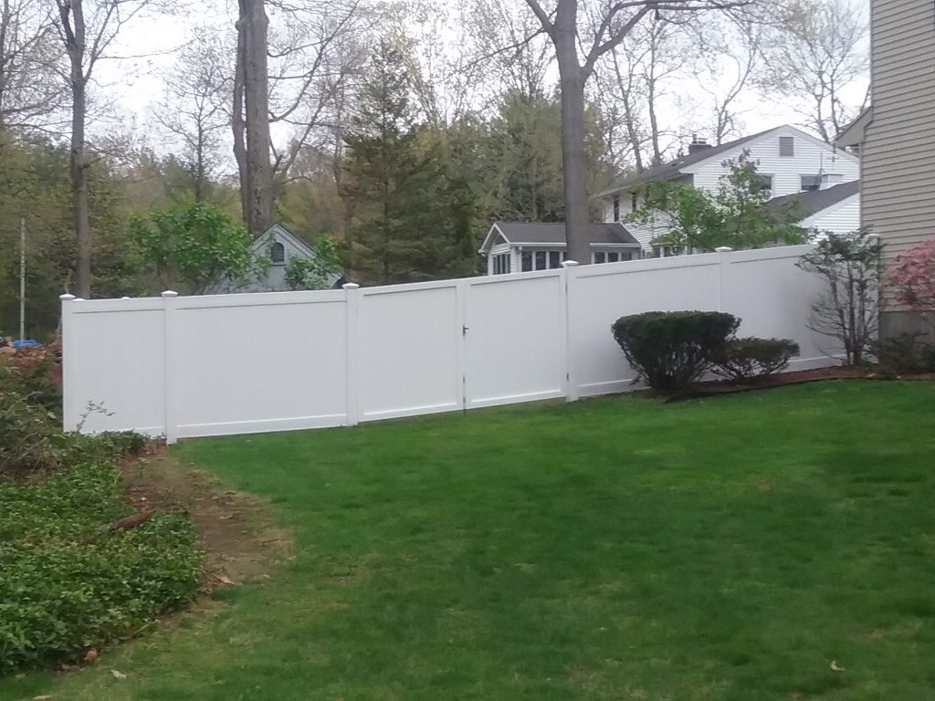 white fence