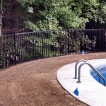 aluminium fence near pool