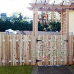 custom design wooden fence