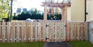 custom design wooden fence