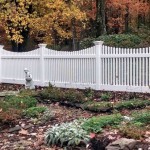 house front white fence