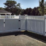 white fence outside view